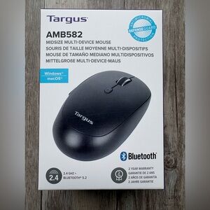 Targus Midsize Multi-Device Wireless Bluetooth Mouse, Model: AMB582GL